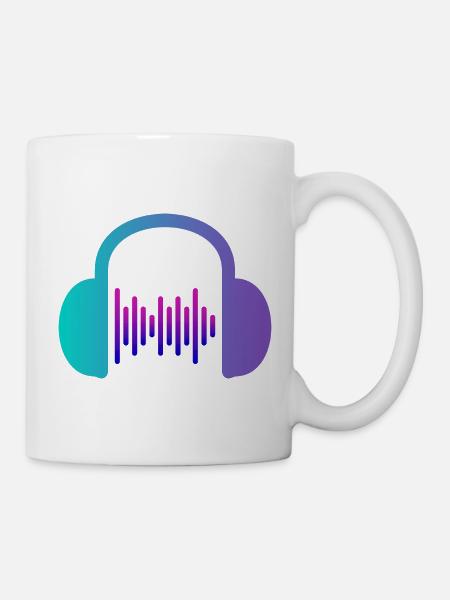 Music Vibes Musik Party - Tasse - Weiß