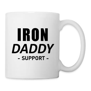 IRON DADDY SUPPORT BLACK - Tasse - Weiß - Rechts