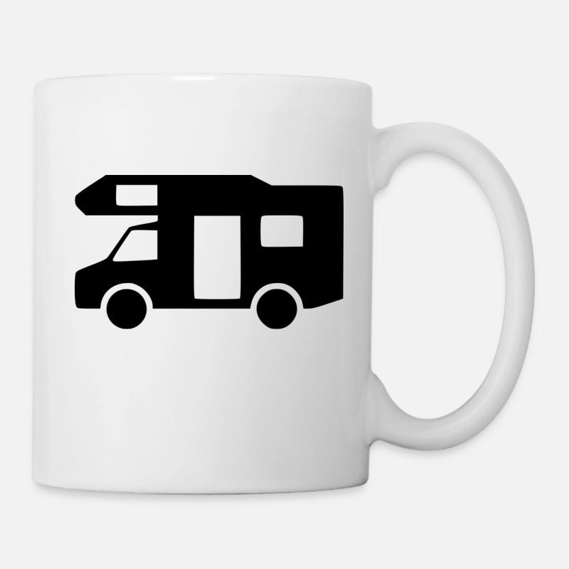 Wohnmobil schwarz - Tasse - Weiß