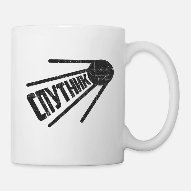 Sputnik Russian Satellite Russia saying Soviet - Mug - white