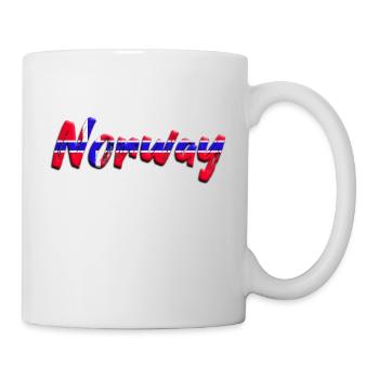 Norvège voyage Norvège vacances disant drapeau football - Mug blanc - blanc - Droite