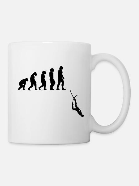 Évolution de l'apnée plongée - Mug blanc - blanc