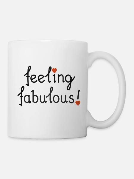 feeling fabulous! - Mug - white