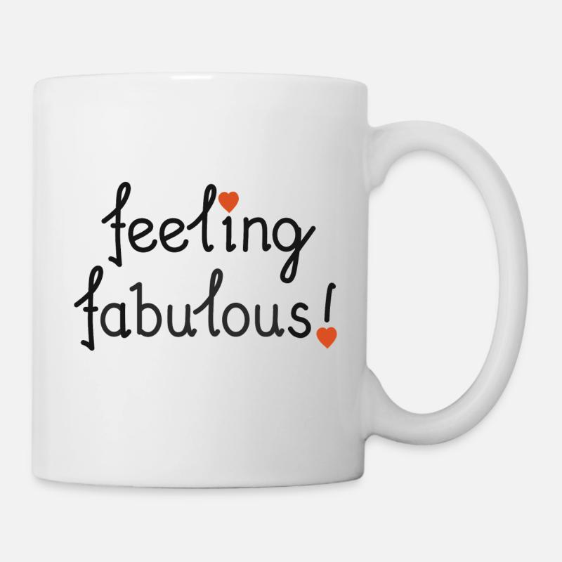 feeling fabulous! - Mug - white