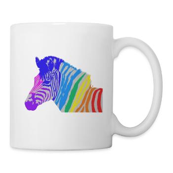 Zebra - Tasse - Weiß - Rechts