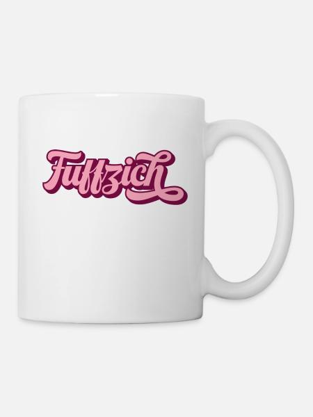 Fuffzich 50. Geburtstag Birthday Fünfzig Geschenk - Tasse - Weiß