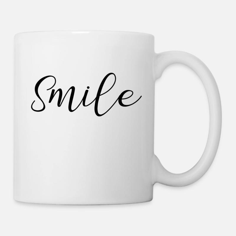 sourire - Mug blanc - blanc