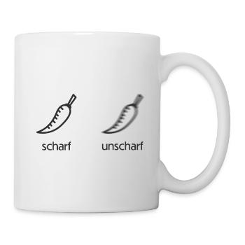 Piment chaud défocalisé - Mug blanc - blanc - Droite