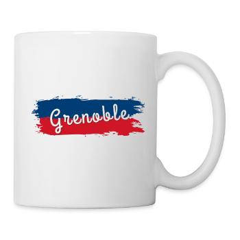 Couleurs club rugby Grenoble cadeau fan rugby - Mug blanc - blanc - Droite