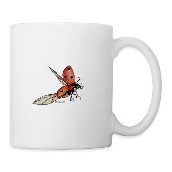 Coccinelle / coccinelle - Mug blanc - blanc - Droite