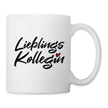 Lieblings Kollegin Lieblingskollegin Büro Arbeit - Tasse - Weiß - Rechts
