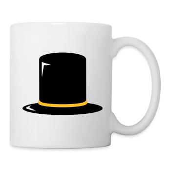 Cylinder hat - top hat - skin-de-forme - Mug - white - Right