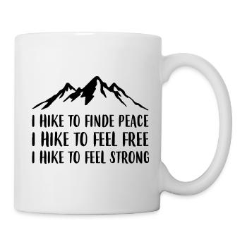 Wander peace, freedom, strength - Mug - white - Right