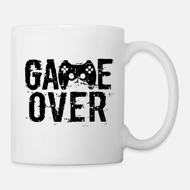 Game Over, chemise gamer tendance - Mug blanc - blanc