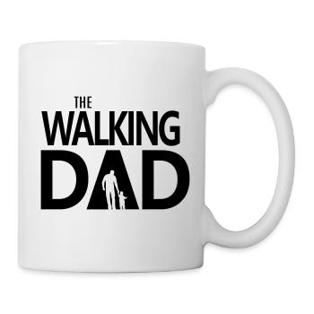 The walking Dad bester Vater Sohn Papa Tochter Fun - Tasse - Weiß - Rechts