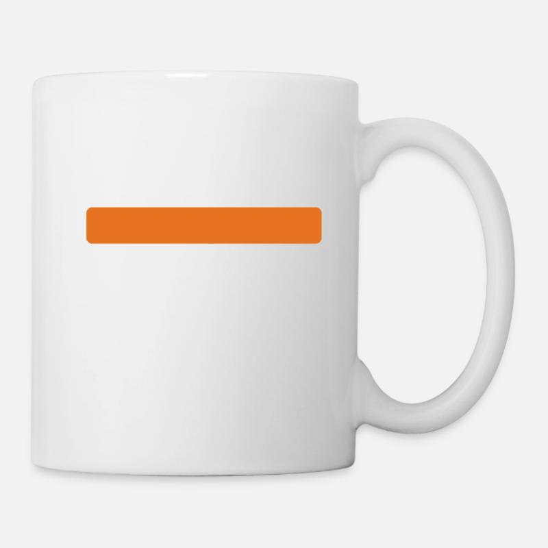 stripes orange - Mug - white