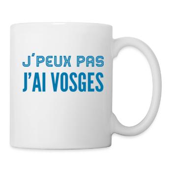 J'peux pas j'ai Vosges (Bleu) - Mug blanc - blanc - Droite