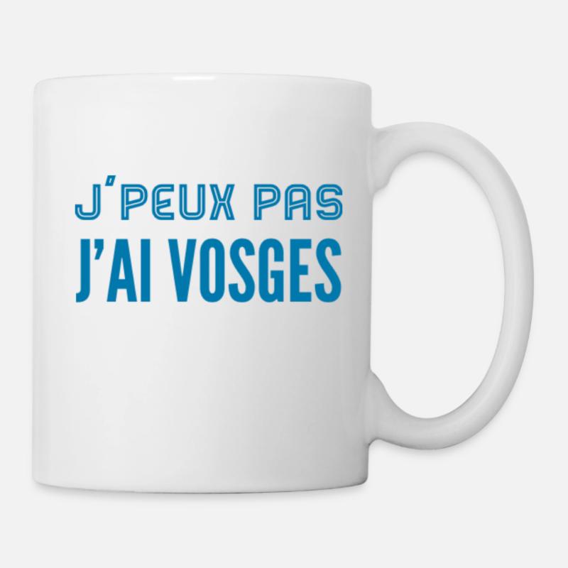 J'peux pas j'ai Vosges (Bleu) - Mug blanc - blanc