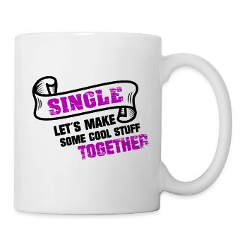 Single auf der Suche Partnersuche - Tasse - Weiß - Rechts