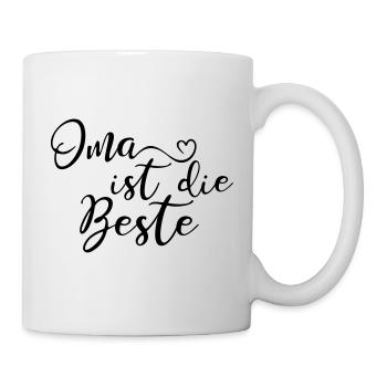 Grand-mère est la meilleure avec un cœur - Mug blanc - blanc - Droite