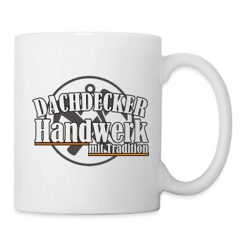 Dachdecker/ Handwerk mit Tradition - Tasse - Weiß - Rechts