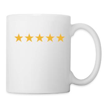 5 stars review - 5 stars review empty - Mug - white - Right