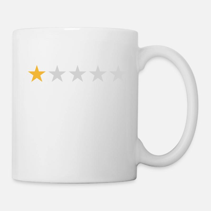 1 star review - 1 star review empty - Mug - white
