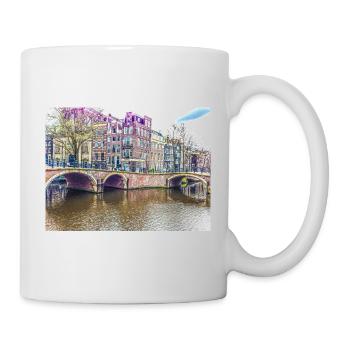 Amsterdam - Tasse - Weiß - Rechts