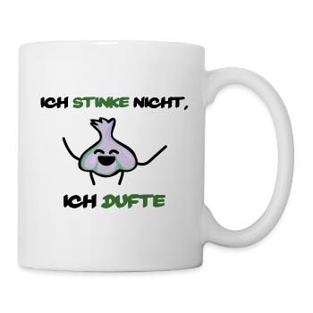 Ich stinke nicht, ich dufte - Knoblauch - Tasse - Weiß - Rechts