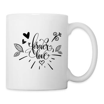 Forever Love - Tasse - Weiß - Rechts