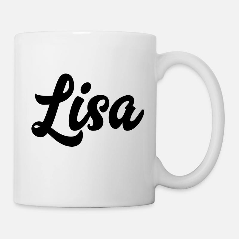 Lisa benutzerdefinierte Text Geburtstagsname - Tasse - Weiß
