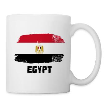 Flagge Ägyptens - Tasse - Weiß - Rechts