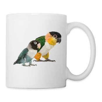 Caique und Agapornis - Tasse - Weiß - Rechts