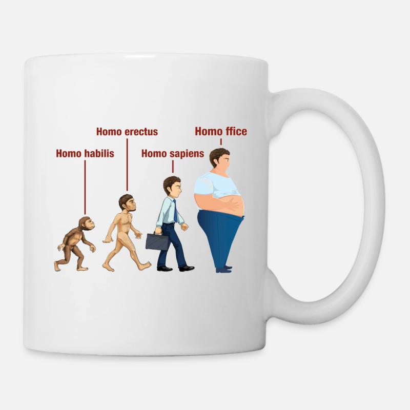 Homeoffice Ursprung des "Homo ffice" - Tasse - Weiß