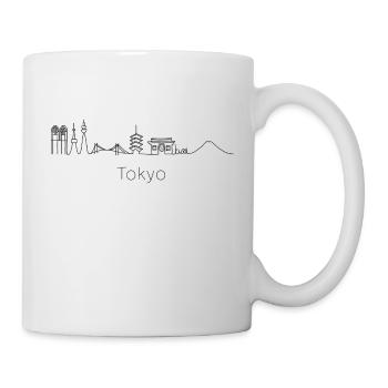 Tokio Japan Skyline - Tasse - Weiß - Rechts