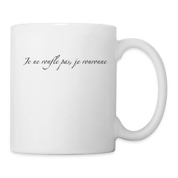 Je ne ronfle pas - Mug blanc - blanc - Droite
