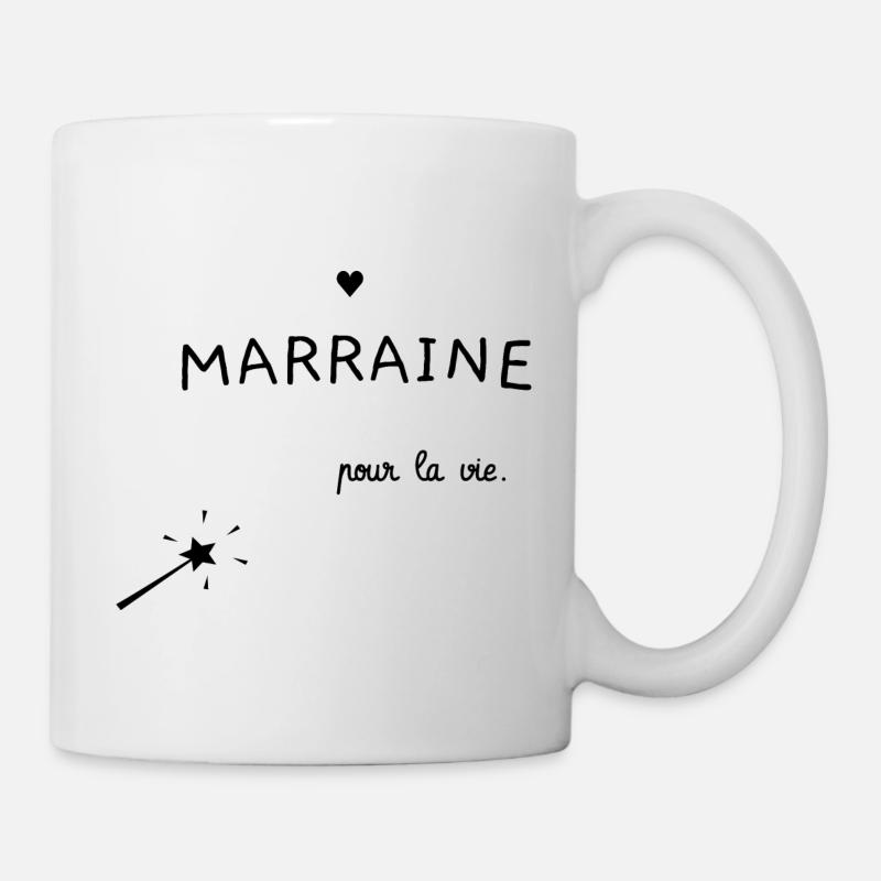 marraine pour la vie - Mug blanc - blanc