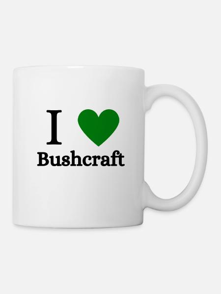Bushcraft I Love Bushcraft - Mug blanc - blanc