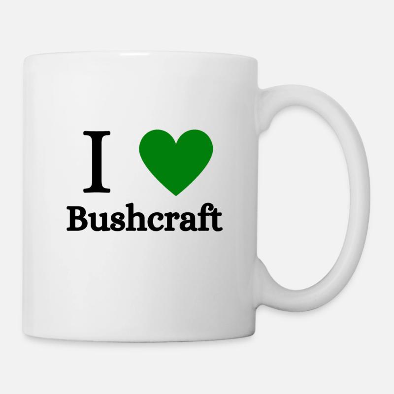 Bushcraft I Love Bushcraft - Mug blanc - blanc