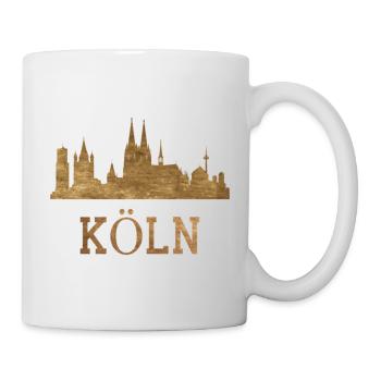 Cologne City Cologne Cathedral City Cologne Skyline German - Mug - white - Right