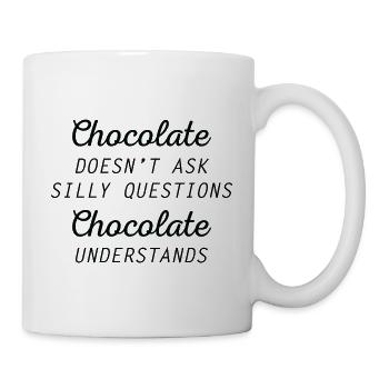 Le chocolat comprend - Mug blanc - blanc - Droite