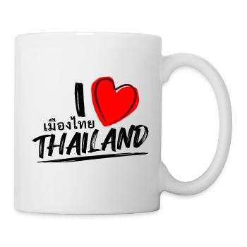 I love Thaïlande - Thaïlande comme caractères - Mug blanc - blanc - Droite