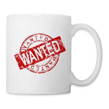 WANTED - Tasse - Weiß - Rechts