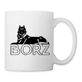 Chechen Borz with lettering black - Mug - white - Right