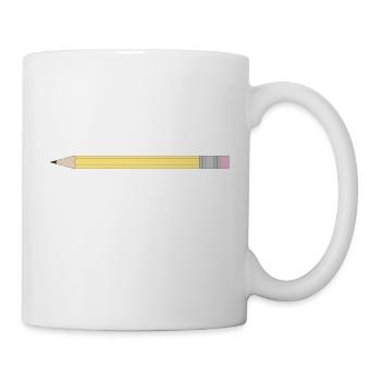 Bleistift Geschenk Geschenkidee - Tasse - Weiß - Rechts
