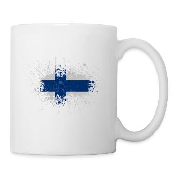Flag of Finland - Mug - white - Right