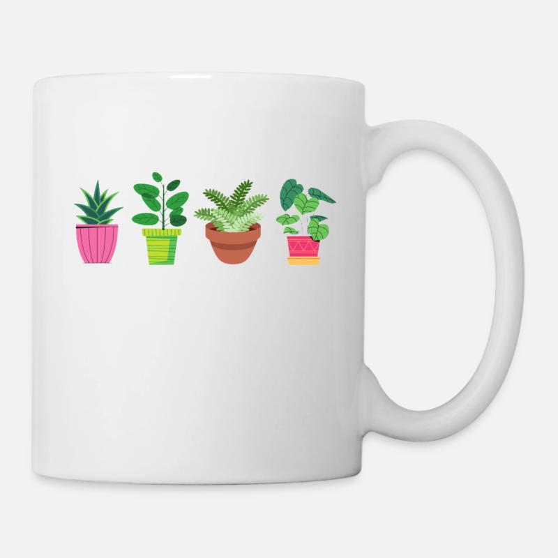 Blumen - Tasse - Weiß