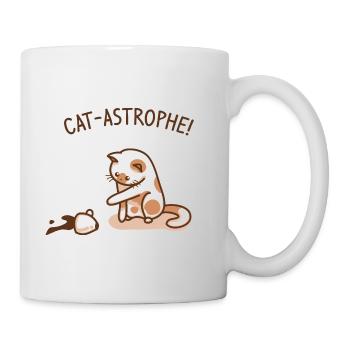 Cat disaster | Funny kitten - Mug - white - Right