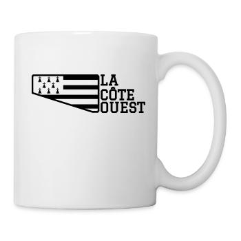 La côte ouest - Drapeau breton - Mug blanc - blanc - Droite