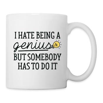 Je déteste être un génie - Mug blanc - blanc - Droite